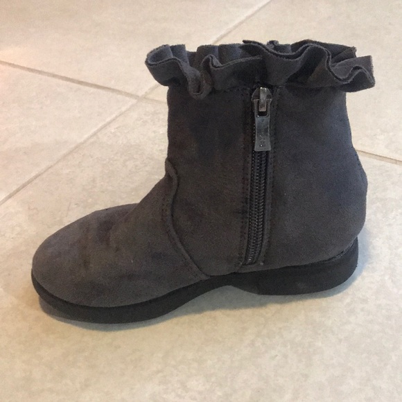 Gray toddler boots with zipper - Picture 3 of 4